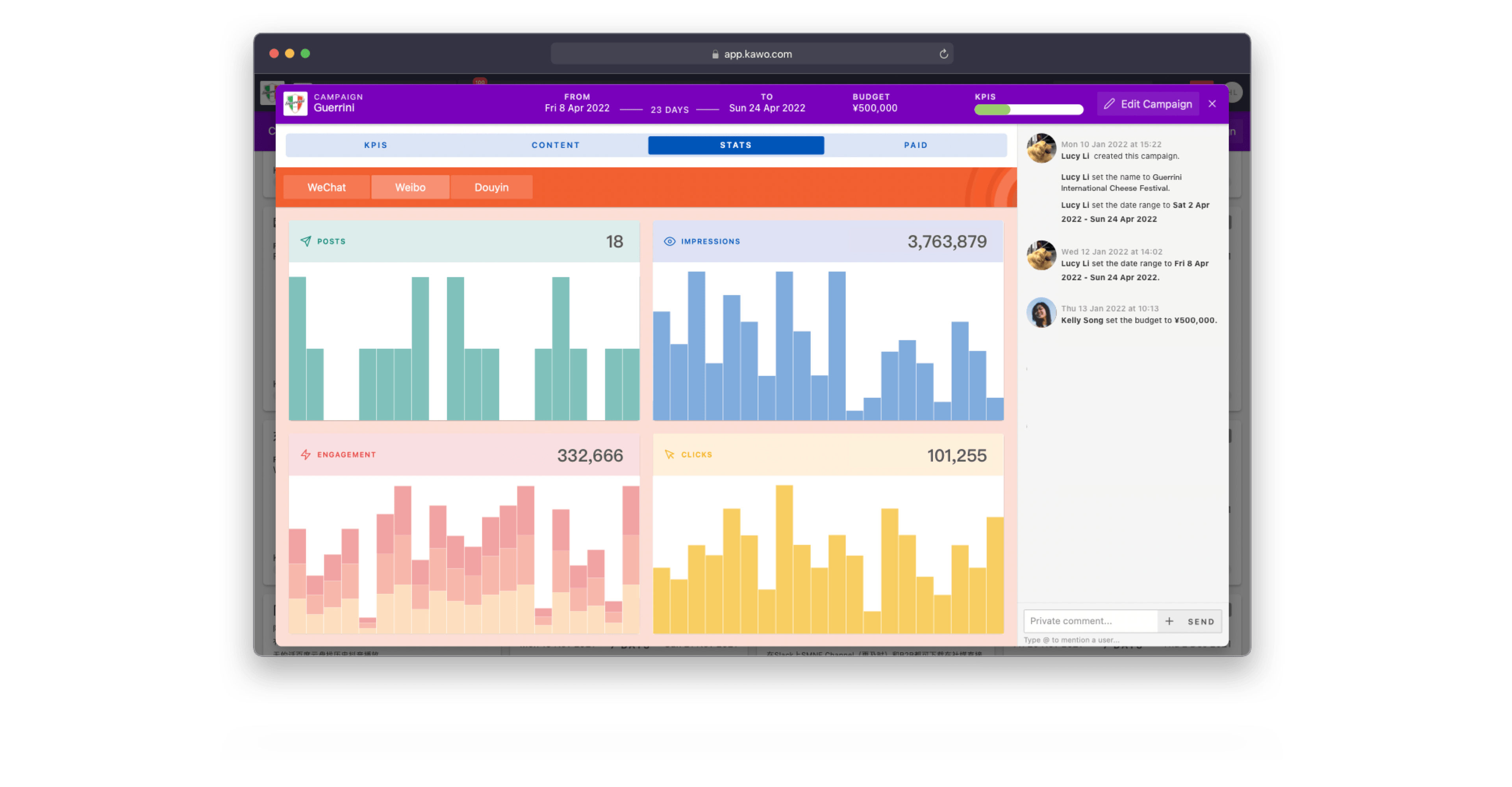 Automatically track and integrate campaign-related data in one place