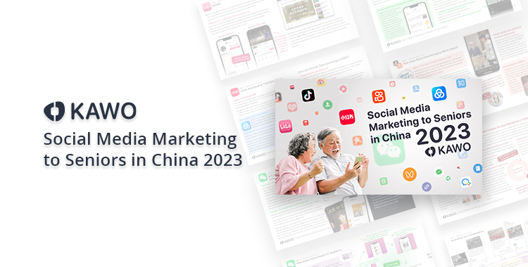 The english banner of "social media marketing to seniors in China"