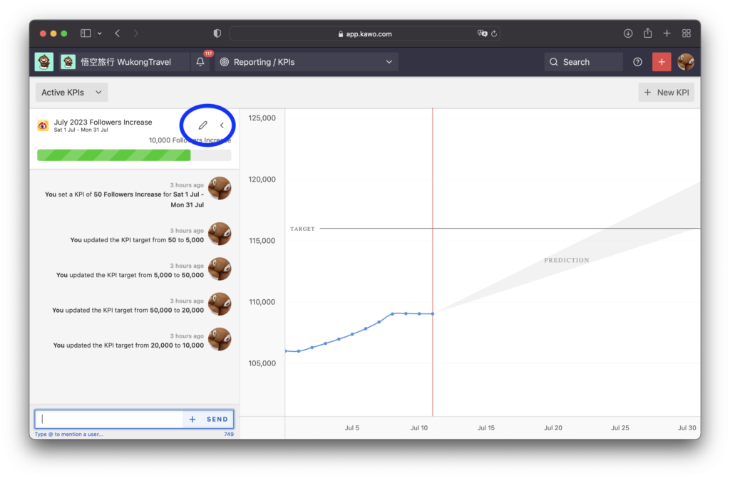 Comment to & Adjust KPIs in KAWO插图3