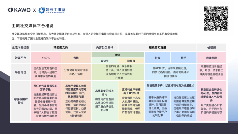 中国主流社交媒体概览截图