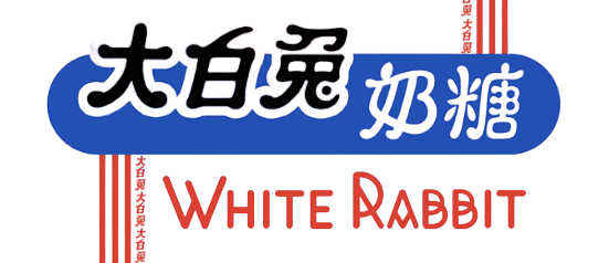 The logo of white rabbit candy